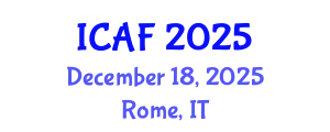 International Conference on Accounting and Finance (ICAF) December 18, 2025 - Rome, Italy