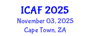 International Conference on Accounting and Finance (ICAF) November 03, 2025 - Cape Town, South Africa