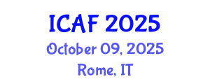 International Conference on Accounting and Finance (ICAF) October 09, 2025 - Rome, Italy