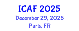 International Conference on Accounting and Finance (ICAF) December 29, 2025 - Paris, France