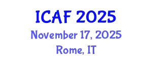 International Conference on Accounting and Finance (ICAF) November 17, 2025 - Rome, Italy