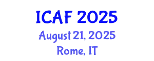 International Conference on Accounting and Finance (ICAF) August 21, 2025 - Rome, Italy