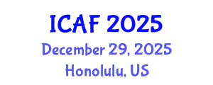 International Conference on Accounting and Finance (ICAF) December 29, 2025 - Honolulu, United States