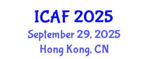International Conference on Accounting and Finance (ICAF) September 29, 2025 - Hong Kong, China