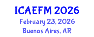 International Conference on Applied Economics and Financial Management (ICAEFM) February 23, 2026 - Buenos Aires, Argentina