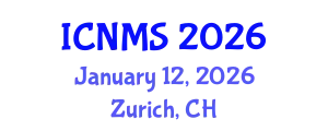 International Conference on Nanotechnology and Materials Sciences (ICNMS) January 12, 2026 - Zurich, Switzerland