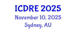 International Conference on Desalination and Renewable Energy (ICDRE) November 10, 2025 - Sydney, Australia