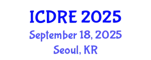 International Conference on Desalination and Renewable Energy (ICDRE) September 18, 2025 - Seoul, Republic of Korea