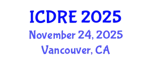 International Conference on Desalination and Renewable Energy (ICDRE) November 24, 2025 - Vancouver, Canada