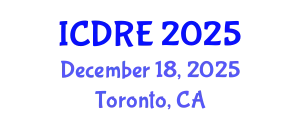 International Conference on Desalination and Renewable Energy (ICDRE) December 18, 2025 - Toronto, Canada