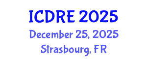 International Conference on Desalination and Renewable Energy (ICDRE) December 25, 2025 - Strasbourg, France