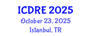 International Conference on Desalination and Renewable Energy (ICDRE) October 23, 2025 - Istanbul, Turkey
