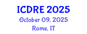 International Conference on Desalination and Renewable Energy (ICDRE) October 09, 2025 - Rome, Italy