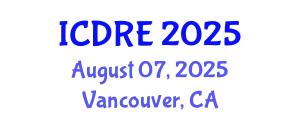 International Conference on Desalination and Renewable Energy (ICDRE) August 07, 2025 - Vancouver, Canada