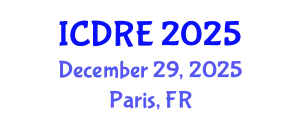 International Conference on Desalination and Renewable Energy (ICDRE) December 29, 2025 - Paris, France
