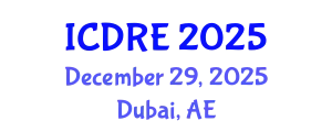 International Conference on Desalination and Renewable Energy (ICDRE) December 29, 2025 - Dubai, United Arab Emirates