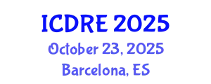 International Conference on Desalination and Renewable Energy (ICDRE) October 23, 2025 - Barcelona, Spain