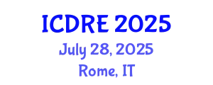 International Conference on Desalination and Renewable Energy (ICDRE) July 28, 2025 - Rome, Italy