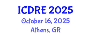 International Conference on Desalination and Renewable Energy (ICDRE) October 16, 2025 - Athens, Greece