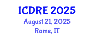 International Conference on Desalination and Renewable Energy (ICDRE) August 21, 2025 - Rome, Italy