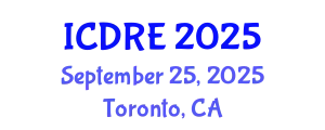 International Conference on Desalination and Renewable Energy (ICDRE) September 25, 2025 - Toronto, Canada
