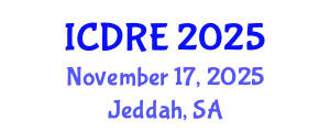 International Conference on Desalination and Renewable Energy (ICDRE) November 17, 2025 - Jeddah, Saudi Arabia