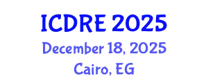 International Conference on Desalination and Renewable Energy (ICDRE) December 18, 2025 - Cairo, Egypt