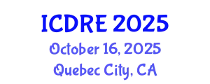 International Conference on Desalination and Renewable Energy (ICDRE) October 16, 2025 - Quebec City, Canada
