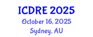 International Conference on Desalination and Renewable Energy (ICDRE) October 16, 2025 - Sydney, Australia