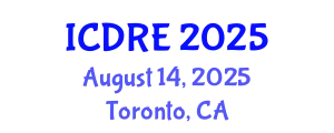 International Conference on Desalination and Renewable Energy (ICDRE) August 14, 2025 - Toronto, Canada