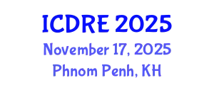 International Conference on Desalination and Renewable Energy (ICDRE) November 17, 2025 - Phnom Penh, Cambodia