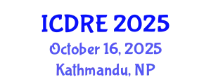 International Conference on Desalination and Renewable Energy (ICDRE) October 16, 2025 - Kathmandu, Nepal