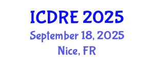 International Conference on Desalination and Renewable Energy (ICDRE) September 18, 2025 - Nice, France