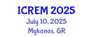 International Conference on Railway Engineering and Management (ICREM) July 10, 2025 - Mykonos, Greece
