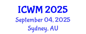 International Conference on Waste Management (ICWM) September 04, 2025 - Sydney, Australia