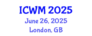International Conference on Waste Management (ICWM) June 26, 2025 - London, United Kingdom