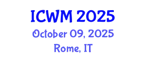 International Conference on Waste Management (ICWM) October 09, 2025 - Rome, Italy