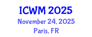 International Conference on Waste Management (ICWM) November 24, 2025 - Paris, France