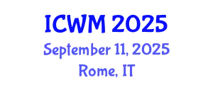 International Conference on Waste Management (ICWM) September 11, 2025 - Rome, Italy