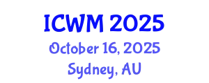 International Conference on Waste Management (ICWM) October 16, 2025 - Sydney, Australia