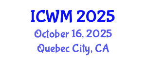 International Conference on Waste Management (ICWM) October 16, 2025 - Quebec City, Canada