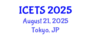 International Conference on Environmental and Territorial Sciences (ICETS) August 21, 2025 - Tokyo, Japan