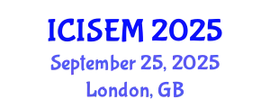 International Conference on Information Systems Engineering and Management (ICISEM) September 25, 2025 - London, United Kingdom