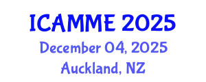 International Conference on Applied Mechanics and Mechanical Engineering (ICAMME) December 04, 2025 - Auckland, New Zealand