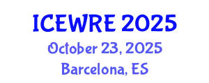 International Conference on Environmental and Water Resources Engineering (ICEWRE) October 23, 2025 - Barcelona, Spain
