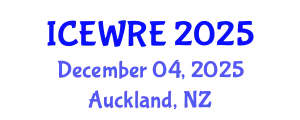 International Conference on Environmental and Water Resources Engineering (ICEWRE) December 04, 2025 - Auckland, New Zealand