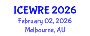 International Conference on Environmental and Water Resources Engineering (ICEWRE) February 02, 2026 - Melbourne, Australia
