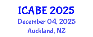 International Conference on Applied Biology and Ecology (ICABE) December 04, 2025 - Auckland, New Zealand