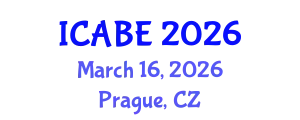 International Conference on Applied Biology and Ecology (ICABE) March 16, 2026 - Prague, Czechia