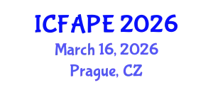 International Conference on Food and Agricultural Process Engineering (ICFAPE) March 16, 2026 - Prague, Czechia